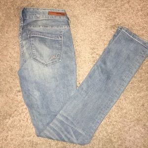 Lightwash skinny Express jeans